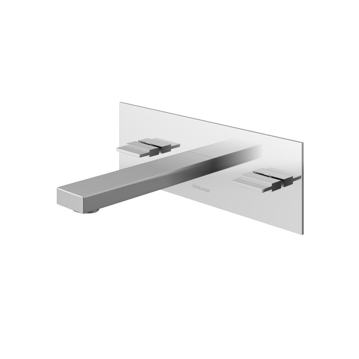 Bateria umywalkowa Kohlman Excelent, podtynkowa, 3-otworowa, wylewka 20cm, chrom