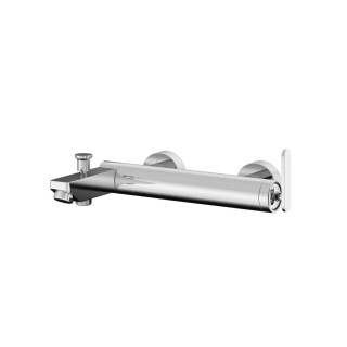 Bateria wannowa Kohlman Gixs, natynkowa, 2 wyjścia wody, chrom