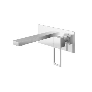 Bateria umywalkowa Kohlman Saxo, podtynkowa, wylewka 17cm, chrom