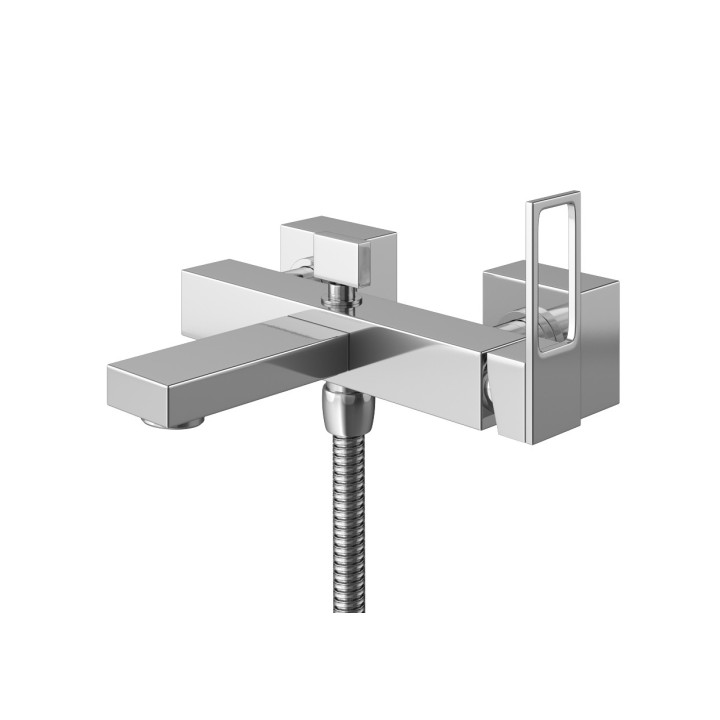 Bateria wannowa Kohlman Boxine, natynkowa, 2 wyjścia wody, chrom