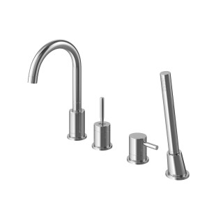 Bateria wannowa 4-otworowa Kohlman Proxima, stojąca, 2 wyjścia wody, chrom