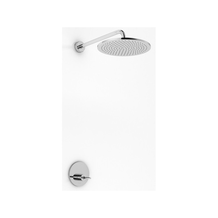 Zestaw prysznicowy Kohlman Roxin, podtynkowy, okrągła deszczownica 20cm, 1 wyjście wody, chrom