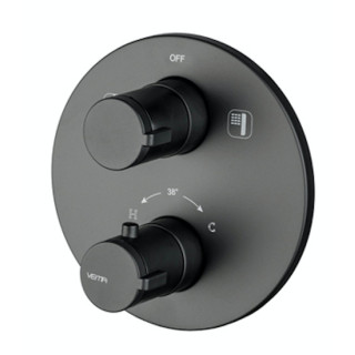 Bateria natryskowo-wannowa Vema Maira, 2 wyjścia wody, rozeta 160mm, chrom