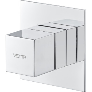 Przełącznik podtynkowy Vema Maira, 3 wyjścia wody, 100mm, chrom