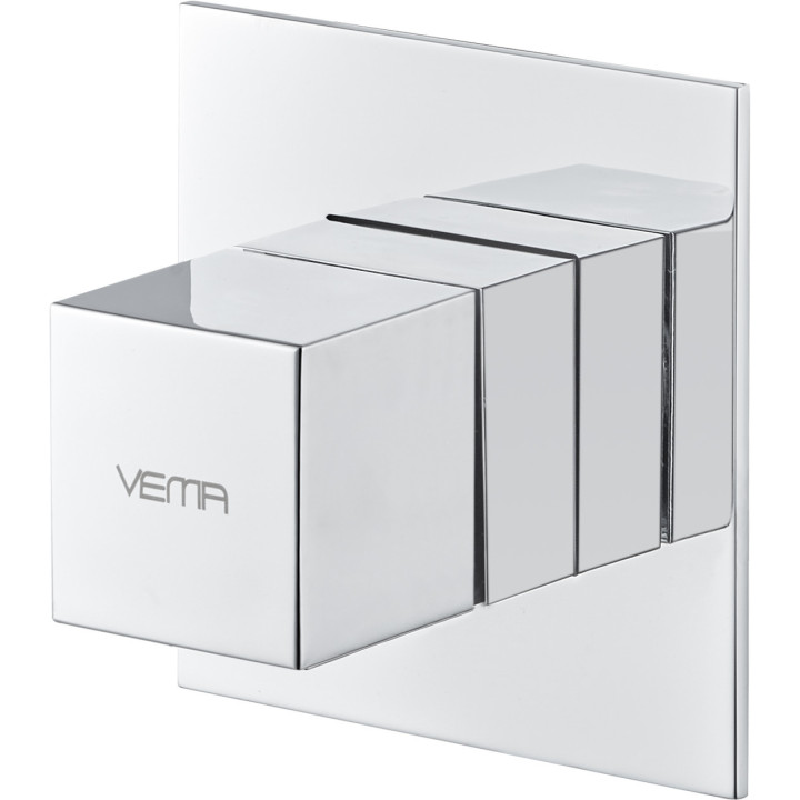 Przełącznik podtynkowy Vema Maira, 3 wyjścia wody, 100mm, chrom
