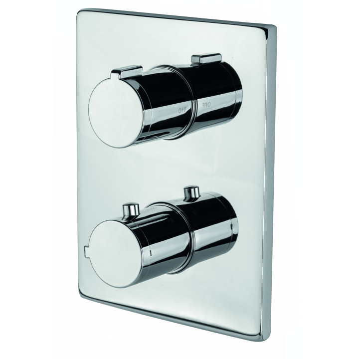 Bateria natryskowo-wannowa Vema Maira, termostatyczna, 2 wyjścia wody, rozeta 170mm, chrom