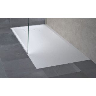 Brodzik prostokątny Novellini Novosolid 180x80x3,5cm, biały mat - sanitbuy.pl