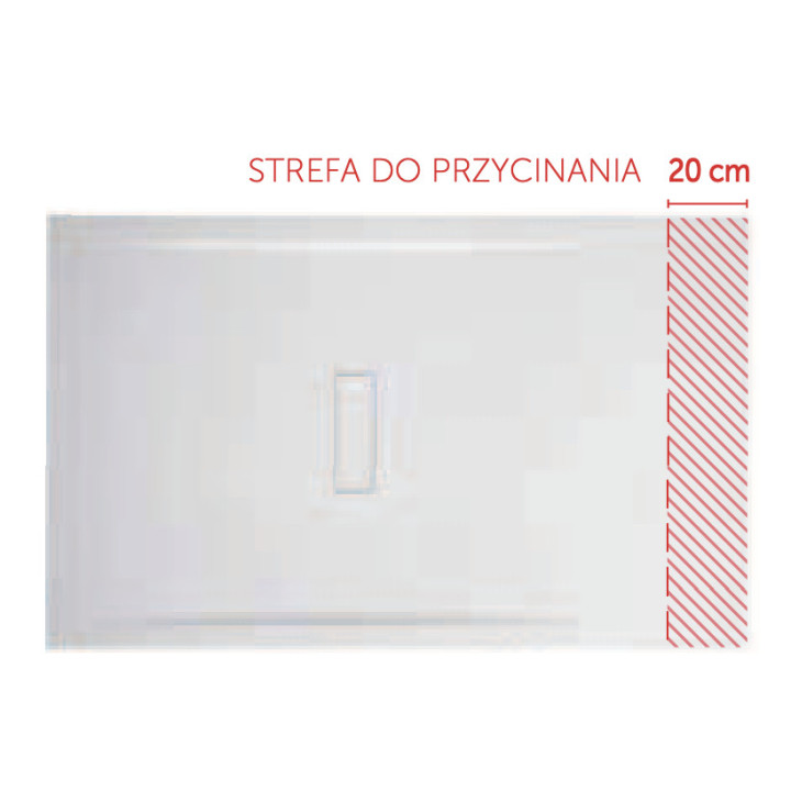 Brodzik prostokątny Novellini Custom Touch, 100x80cm, montaż na posadzce, wysokość 3,5cm, akryl, biały mat