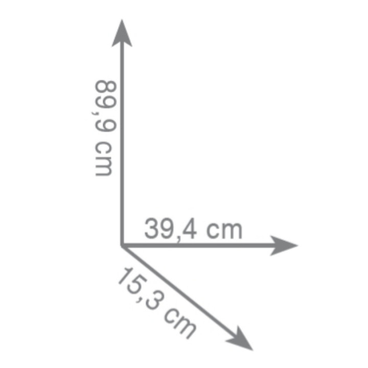 Stojak na ręcznik Gedy, podwójny, wysokość 89cm, czarny mat