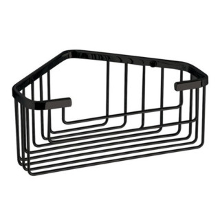Koszyczek łazienkowy Gedy Hotel, 25x10cm, stal nierdzewna, czarny mat