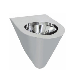 Miska ustępowa wisząca ze stali nierdzewnej Inox, Nofer WC - chrom