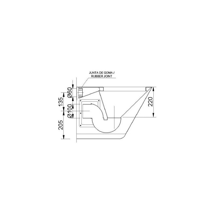 Miska ustępowa wisząca ze stali nierdzewnej Inox, Nofer WC - chrom