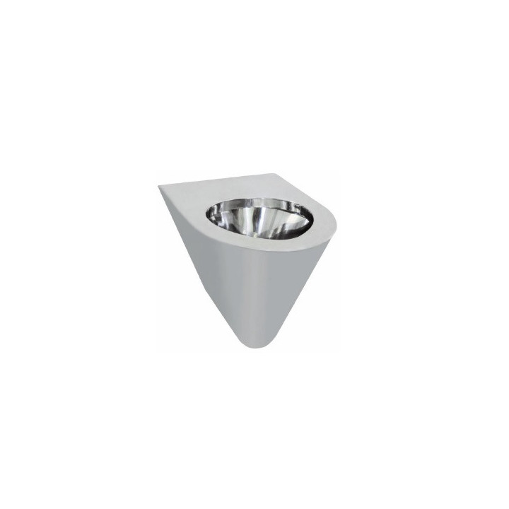 Miska ustępowa wisząca ze stali nierdzewnej Inox, Nofer WC - satyna