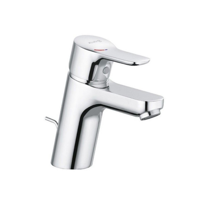 Bateria umywalkowa Kludi Pure&Easy, stojąca, wysokość 125mm, zestaw odpływowy z tworzywa, chrom