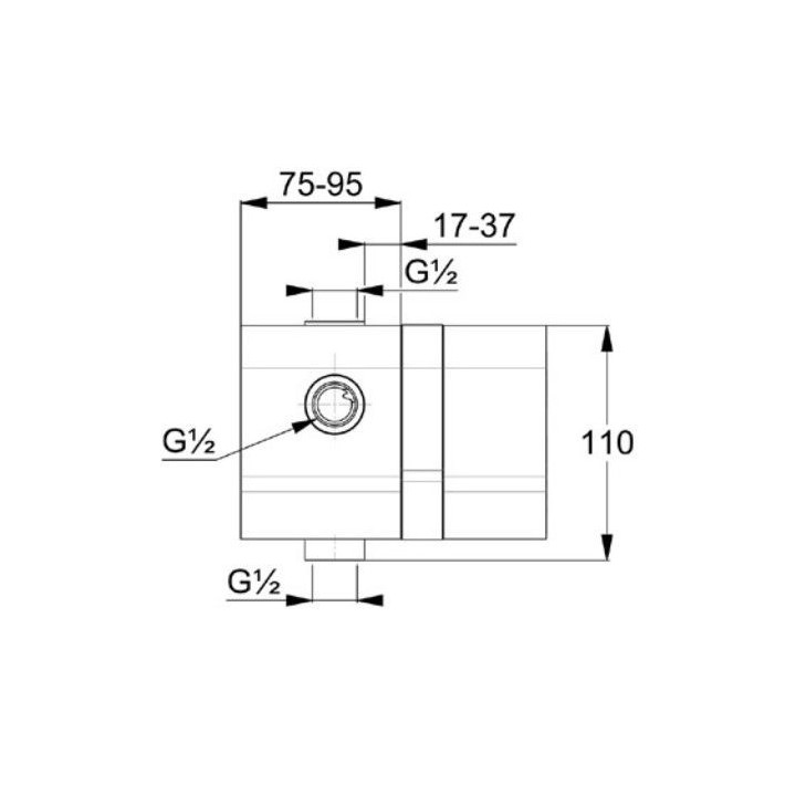 Element podtynkowy Kludi Pure&Easy, dla baterii wannowo-natryskowej