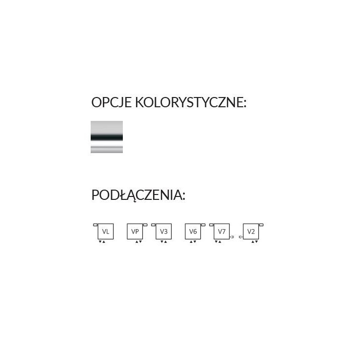 Zestaw zintegrowany termostatyczny kątowy z rurką zanurzeniową Terma, Lewy - chrom