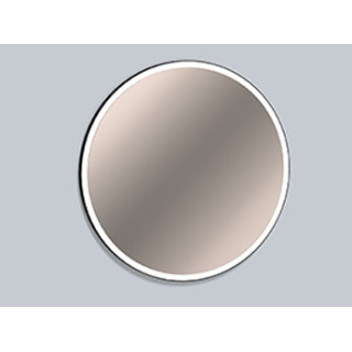 Lustro ścienne z oświetleniem Alape SP.FR1000.R1, okrągłe, 100cm, LED, ramka czarny mat 