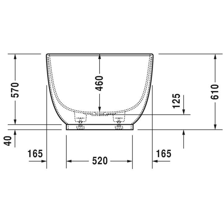 Wanna wolnostojąca Duravit LUV, 180x85cm, biała