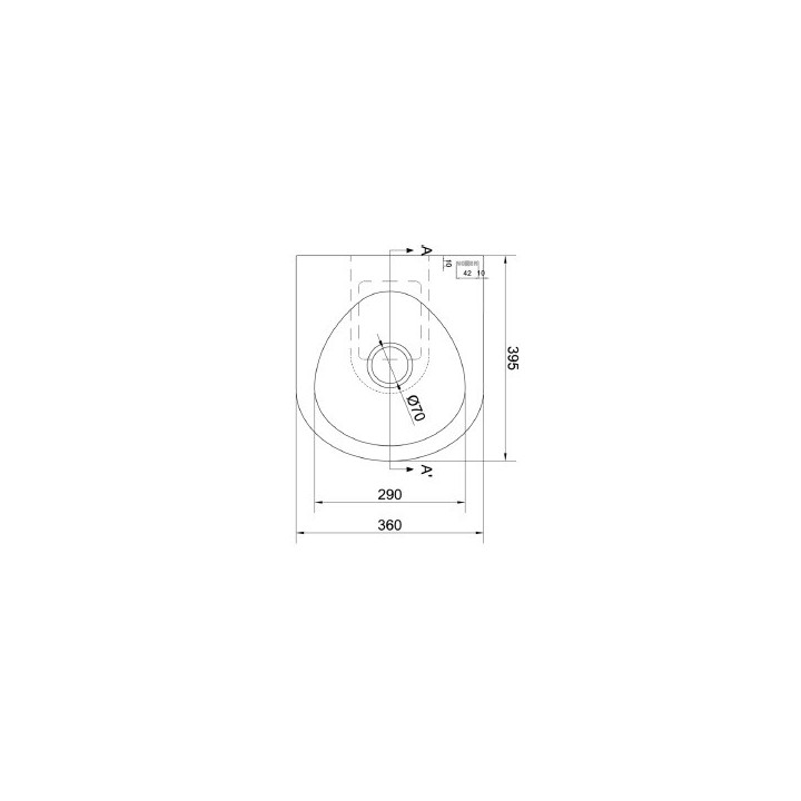 Pisuar wiszący ze stali nierdzewnej z zaworem bezwodnym, Nofer WC - chrom