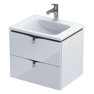 Szafka podumywalkowa Oristo Siena, 50cm, jedna szuflada, biały połysk