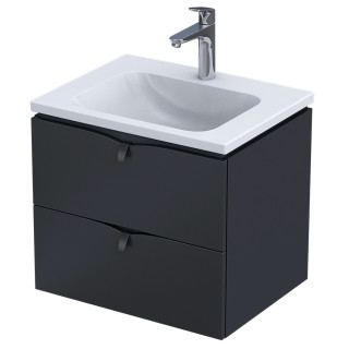 Szafka podumywalkowa Oristo Siena, 60cm, dwie szuflady, polny zielony mat