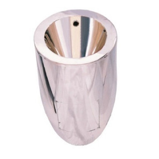 Pisuar wiszący ze stali nierdzewnej do spłukiwania podtynkowego, Nofer WC - chrom