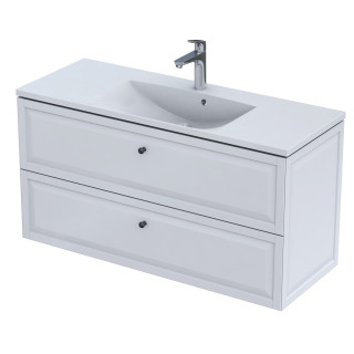 Szafka podumywalkowa Oristo Montebianco, 80cm, dwie szuflady, biały mat