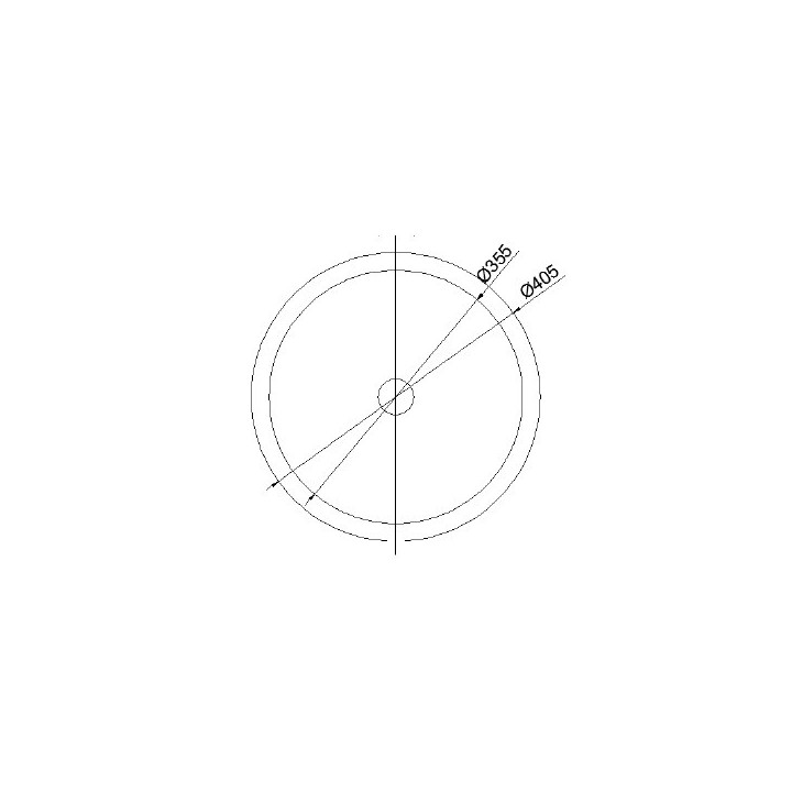 Umywalka podwieszana pod blat bez przelewu, ze stali nierdzewnej, Nofer Wash, 40,5cm - chrom