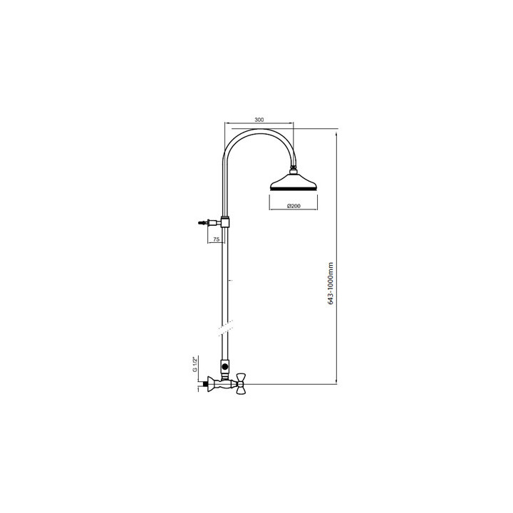 Kolumna natryskowa z baterią Giulini G. Parigi - sanitbuy.pl