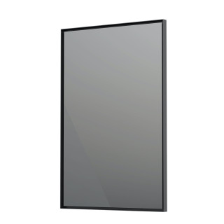 Lustro w ramie Oristo Neo 2, 40cm, wiszące, bez oświetlenia, czarny mat