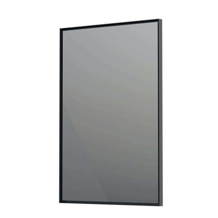 Lustro w ramie Oristo Neo 2, 40cm, wiszące, bez oświetlenia, czarny mat