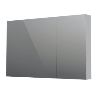 Szafka górna lustrzana Oristo Neo, 80cm, do akcesoriów, 3 drzwi, profil chrom połysk