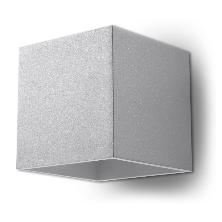 Kinkiet Sollux Ligthing Quad 1, 10cm, kwadratowy, G9 1x40W, czarny