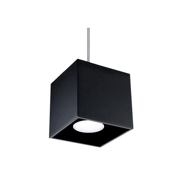 Kinkiet Sollux Ligthing Quad 1, 10cm, kwadratowy, G9 1x40W, czarny