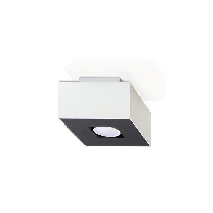 Plafon podwójny Sollux Ligthing Quad 2, 26cm, GU10 2x40W, biały