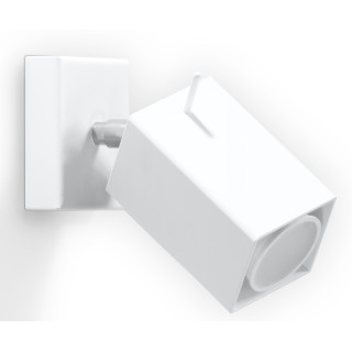 Kinkiet Sollux Ligthing Ring 1, 10cm, okrągły, GU10 1x40W, biały