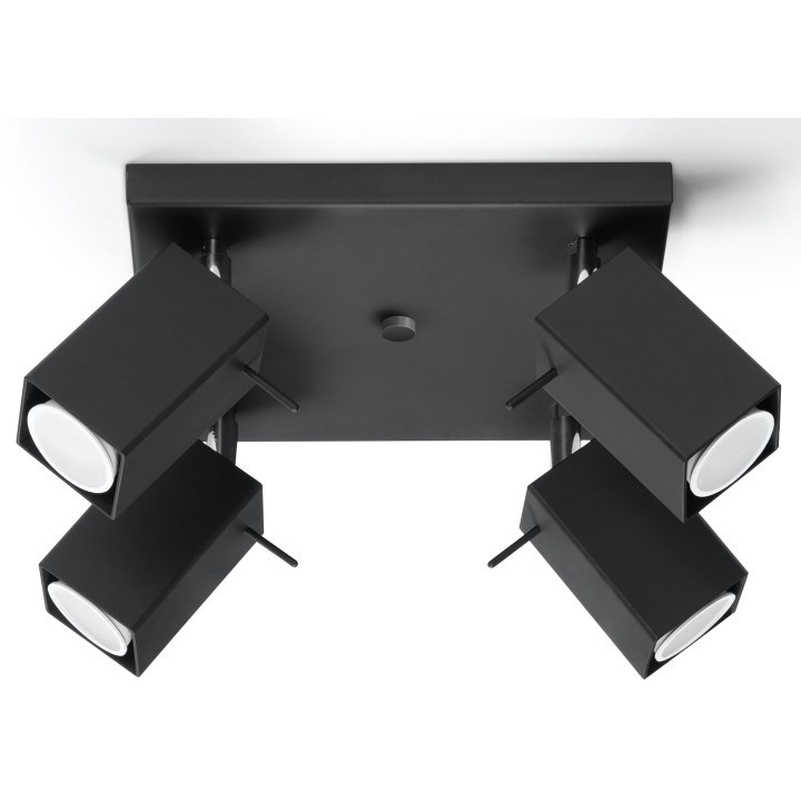 Plafon poczwórny Sollux Ligthing Merida 4, 25cm, GU10 4x40W, biały