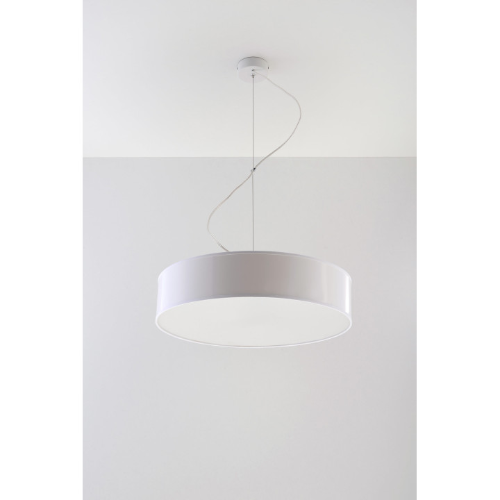 Lampa wisząca Sollux Ligthing Arena 45, okrągła, 45cm, E27 3x60W, szara