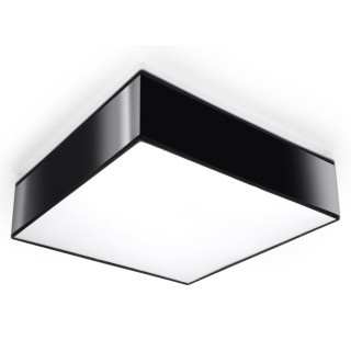Lampa wisząca Sollux Ligthing Horus 45, kwadratowa, 45cm, E27 2x60W, czarna
