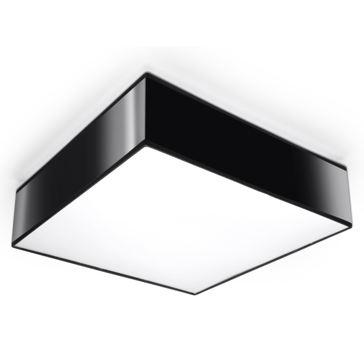 Lampa wisząca Sollux Ligthing Horus 45, kwadratowa, 45cm, E27 2x60W, czarna