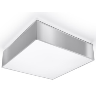 Plafon Sollux Ligthing Horus 35, kwadratowy, 35cm, E27 2x60W, czarny