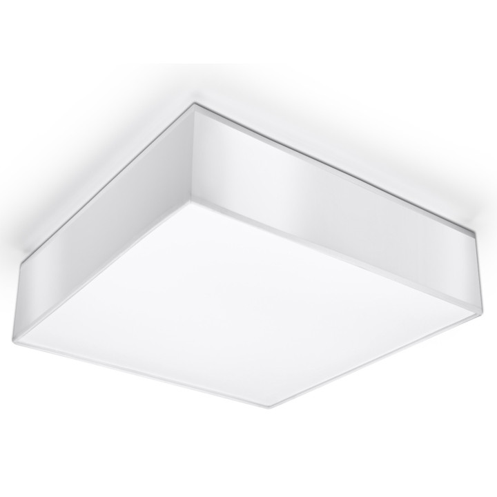 Plafon Sollux Ligthing Horus 35, kwadratowy, 35cm, E27 2x60W, szary