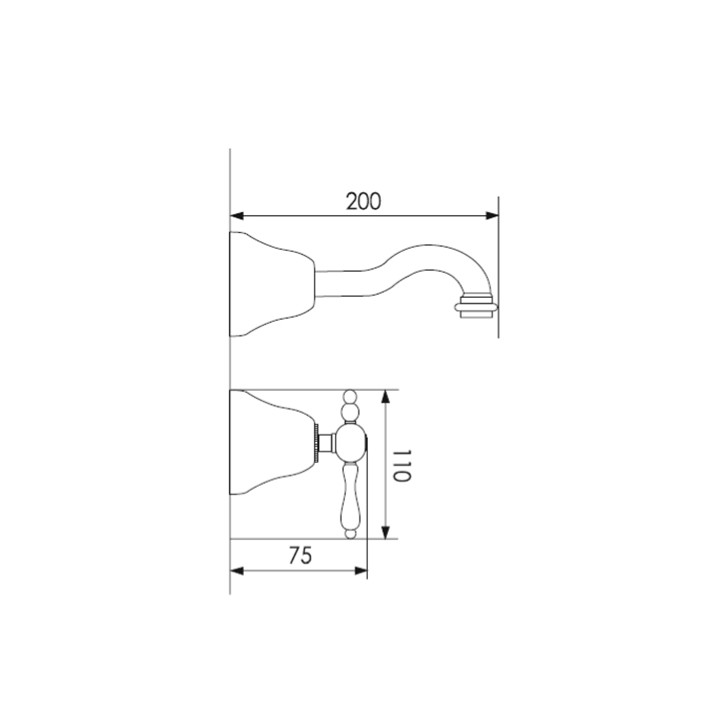 Bateria umywalkowa ścienna Giulini G. Praga- sanitbuy.pl