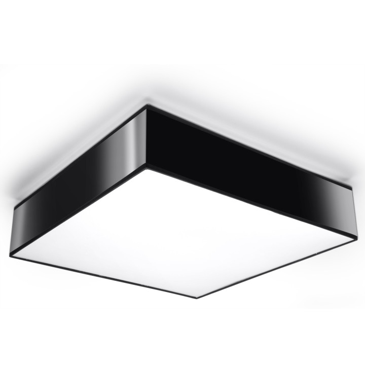 Plafon Sollux Ligthing Horus 35, kwadratowy, 35cm, E27 2x60W, czarny