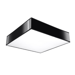 Plafon Sollux Ligthing Horus 45, kwadratowy, 45cm, E27 3x60W, czarny