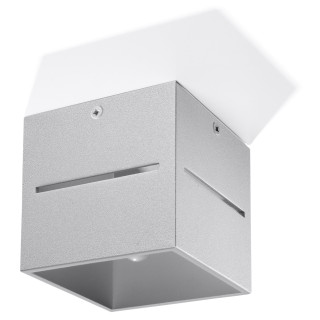 Plafon Sollux Ligthing Loreto, 10cm, kwadratowy, G9 1x40W, czarny