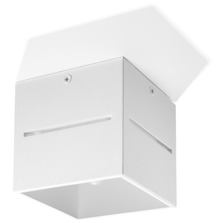 Plafon Sollux Ligthing Loreto, 10cm, kwadratowy, G9 1x40W, szary