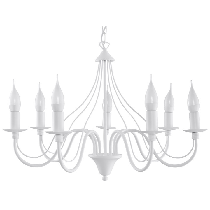 Żyrandol Sollux Ligthing Minerwa 5, 60cm, E14 5x40W, biały