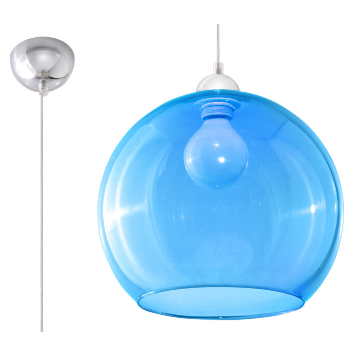 Lampa wisząca Sollux Ligthing Ball, 30cm, E27 1x60W, grafit