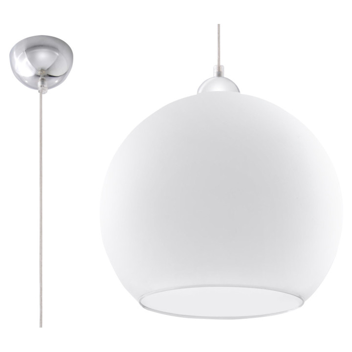 Lampa wisząca Sollux Ligthing Ball, 30cm, E27 1x60W, zielony